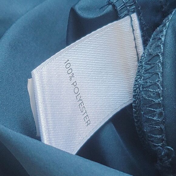 J.Jill Fit Blue Full Zip Hooded Windbreaker Rain Trench Coat Jacket Size XLT - Picture 8 of 8